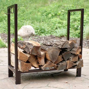 Outdoor log storage online rack